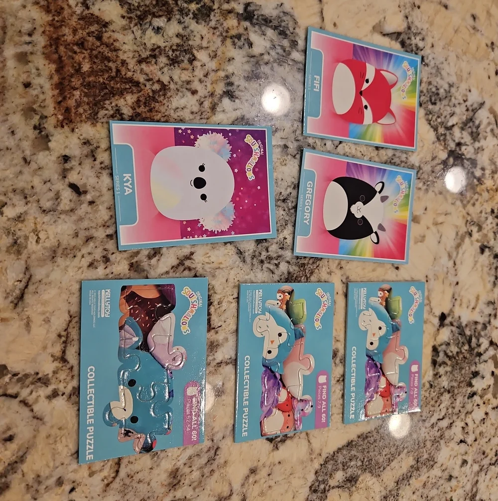 Kids Collectible Character Cards - Multicolor Set Squishmallows SERIES 1  20 +